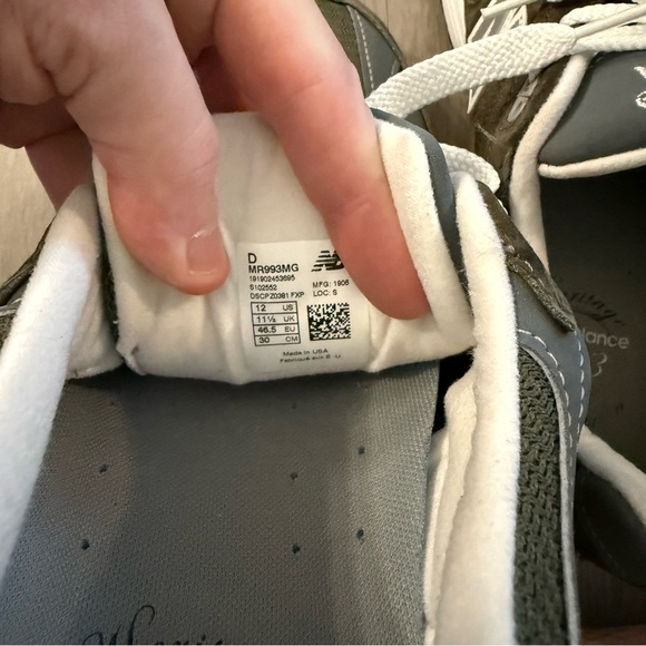 New Balance 993 Made in USA Sneakers – Military Green / Gray – Men’s 12 - Picture 11 of 11
